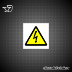 WW-7 Beware of Electric Shock Sign